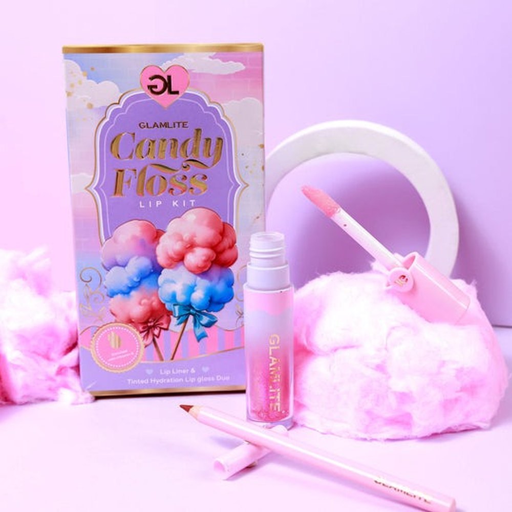Glamlite - Candy Floss Lip kit - Pink